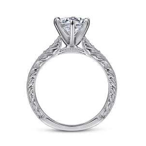 Kate - 14K White Gold Round Diamond Engagement Ring