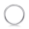 Kayden - 14K White Gold 6mm - Brushed Diamond Cut Men's Wedding Band