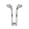 Enhancer Wedding Ring in 14k White Gold with  Natural Diamond at Gabriel & Co.