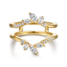 Enhancer Wedding Ring in 14k Yellow Gold with  Natural Diamond at Gabriel & Co.