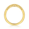 Curved Wedding Ring in 14k Yellow Gold with   at Gabriel & Co.