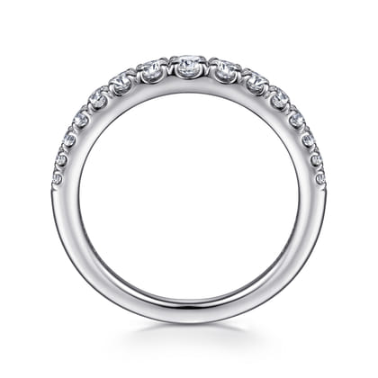Kiana - 14K White Gold Graduating Diamond Anniversary Band
