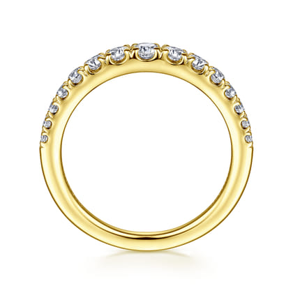 Kiana - 14K Yellow Gold Graduating Diamond Anniversary Band