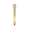 Straight Wedding Ring in 14k Yellow Gold with Round Natural Diamond at Gabriel & Co.