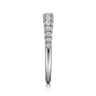 Straight Wedding Ring in Platinum with Round Natural Diamond at Gabriel & Co.