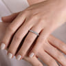 Straight Wedding Ring in Platinum with Round Natural Diamond at Gabriel & Co.