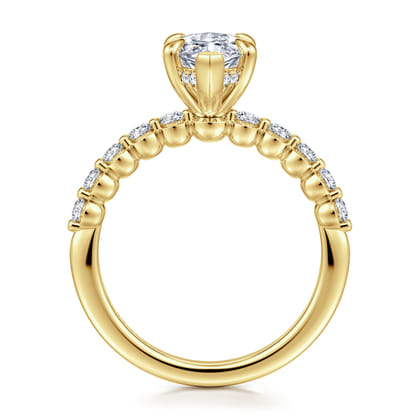 Kim - 14K Yellow Gold Marquise Shape Diamond Engagement Ring