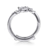 Enhancer Wedding Ring in 14k White Gold with Marquise Natural Diamond at Gabriel & Co.