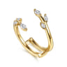 Enhancer Wedding Ring in 14k Yellow Gold with Marquise Natural Diamond at Gabriel & Co.