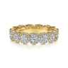 Fancy Wedding Ring in 14k Yellow Gold with Round Natural Diamond at Gabriel & Co.