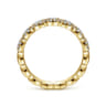 Fancy Wedding Ring in 14k Yellow Gold with Round Natural Diamond at Gabriel & Co.