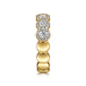 Fancy Wedding Ring in 14k Yellow Gold with Round Natural Diamond at Gabriel & Co.