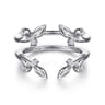 Enhancer Wedding Ring in 14k White Gold with Round Natural Diamond at Gabriel & Co.