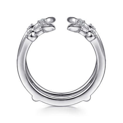 Kiss - 14K White Gold Prong set Diamond Ring Enhancer