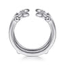 Enhancer Wedding Ring in 14k White Gold with Round Natural Diamond at Gabriel & Co.