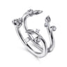 Enhancer Wedding Ring in 14k White Gold with Round Natural Diamond at Gabriel & Co.