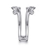 Enhancer Wedding Ring in 14k White Gold with Round Natural Diamond at Gabriel & Co.