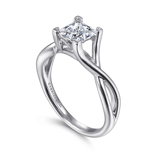 Kylo - Platinum Princess Cut Diamond Engagement Ring - Shot 3