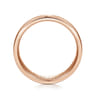 Landon - 14K Rose Gold 6mm - Men's Wedding Band in Satin Finish