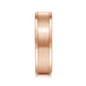 Landon - 14K Rose Gold 6mm - Men's Wedding Band in Satin Finish