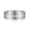 Landon - 14K White Gold 6mm - Men's Wedding Band in Satin Finish