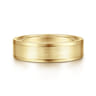 Landon - 14K Yellow Gold 6mm - Men's Wedding Band in Satin Finish