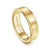 Landon - 14K Yellow Gold 6mm - Men's Wedding Band in Satin Finish