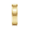 Landon - 14K Yellow Gold 6mm - Men's Wedding Band in Satin Finish