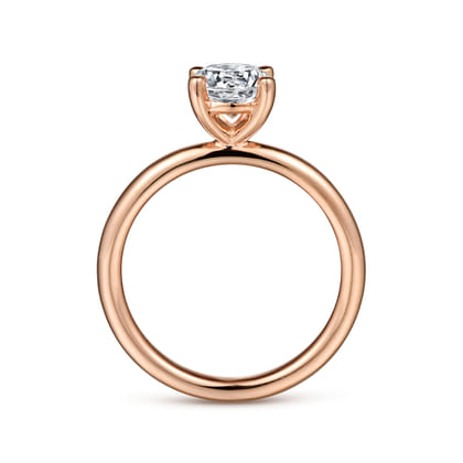 Lark - 14K Rose Gold Round Solitaire Engagement Ring