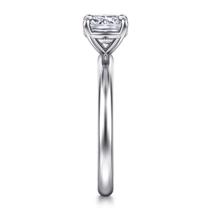 Lark - 14K White Gold Cushion Cut Solitaire Engagement Ring