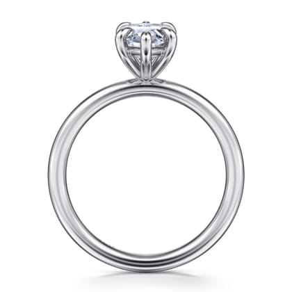 Lark - 14K White Gold Marquise Shape Solitaire Engagement Ring