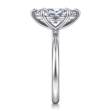 Lark - 14K White Gold Marquise Shape Solitaire Engagement Ring