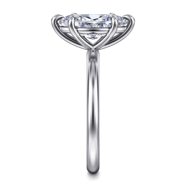 Lark - 14K White Gold Marquise Shape Solitaire Engagement Ring