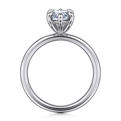 Lark - 14K White Gold Marquise Shape Solitaire Engagement Ring