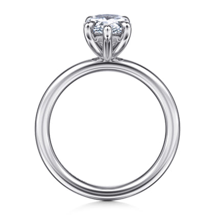 Lark - 14K White Gold Pear Shape Solitaire Engagement Ring