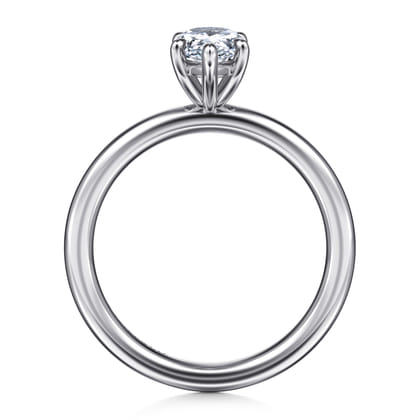 Lark - 14K White Gold Pear Shape Solitaire Engagement Ring