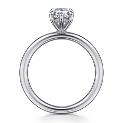 Lark - 14K White Gold Pear Shape Solitaire Engagement Ring