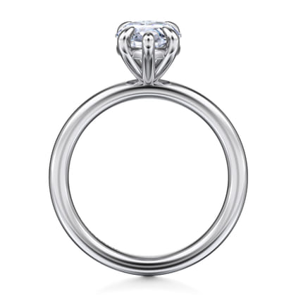 Lark - 14K White Gold Pear Shape Solitaire Engagement Ring
