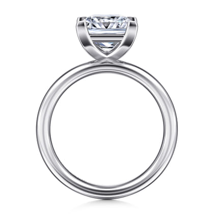 Lark - 14K White Gold Princess Cut Solitaire Engagement Ring