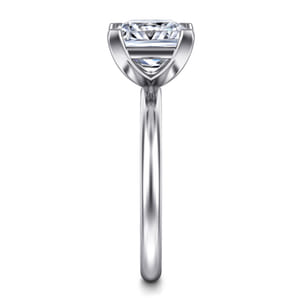 Lark - 14K White Gold Princess Cut Solitaire Engagement Ring