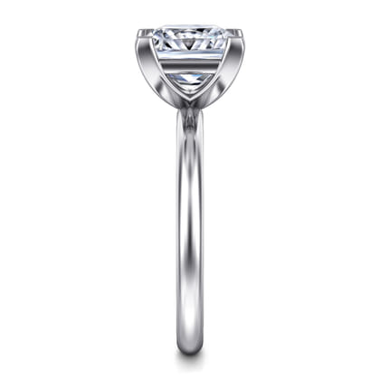 Lark - 14K White Gold Princess Cut Solitaire Engagement Ring