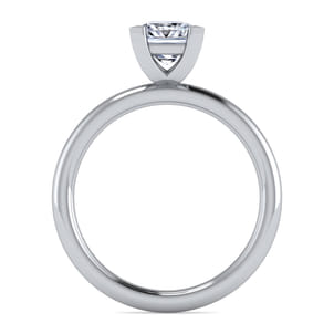 Lark - 14K White Gold Princess Cut Solitaire Engagement Ring