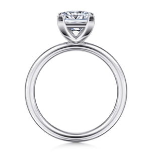 Lark - 14K White Gold Princess Cut Solitaire Engagement Ring