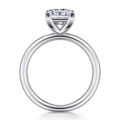 Lark - 14K White Gold Princess Cut Solitaire Engagement Ring