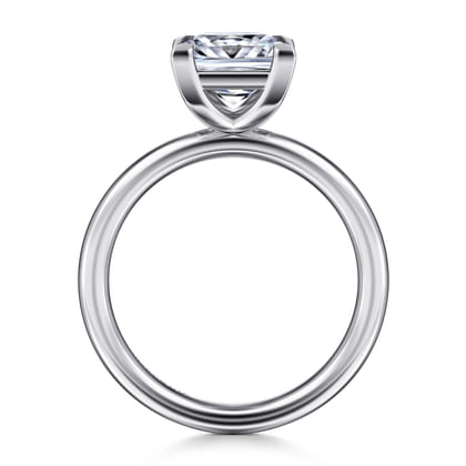 Lark - 14K White Gold Princess Cut Solitaire Engagement Ring