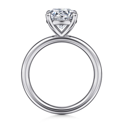 Lark - 14K White Gold Round Solitaire Engagement Ring