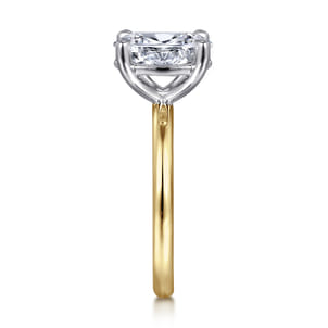 Lark - 14K White Yellow Gold Oval Solitaire Engagement Ring