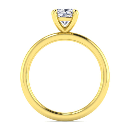 Lark - 14K Yellow Gold Cushion Cut Solitaire Engagement Ring