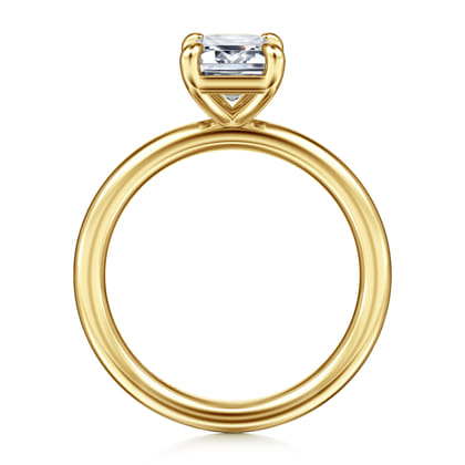 Lark - 14K Yellow Gold Emerald Cut Diamond Engagement Ring
