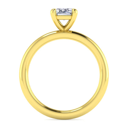 Lark - 14K Yellow Gold Emerald Cut Solitaire Engagement Ring